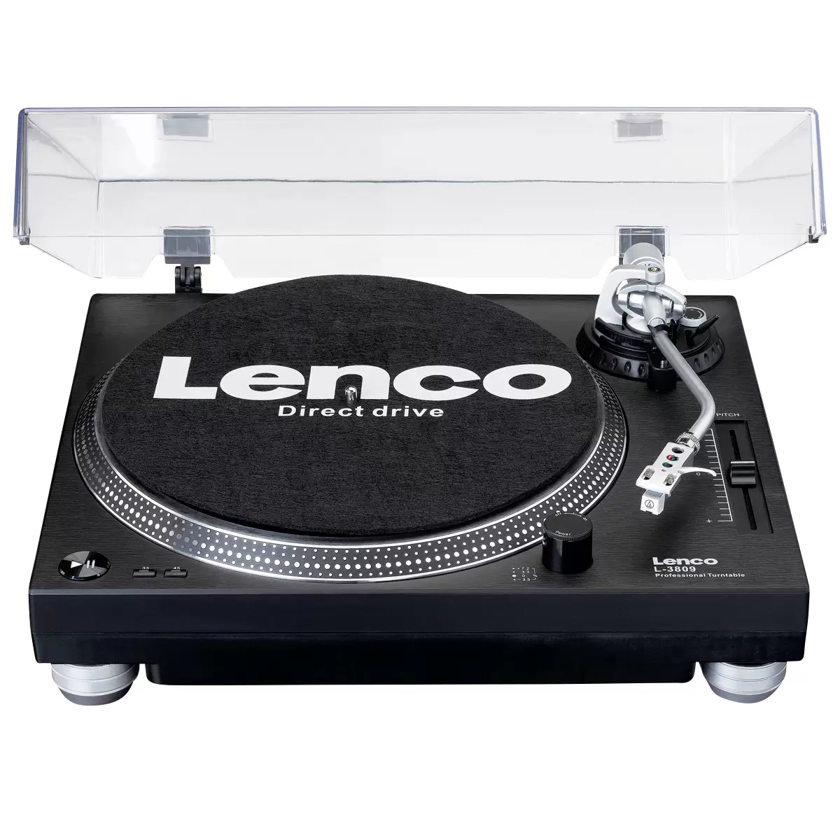 L3809 Plalattenspieler, LENCO Schwarz