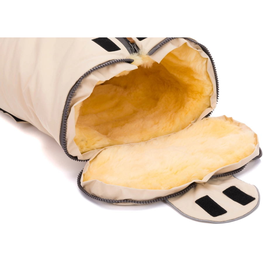 fillikid Winterfußsack Pamir Gr. 0 Echtfell Ivory