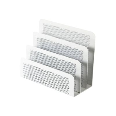 Clementina Frog - Porte lettres métal/mesh - blanc