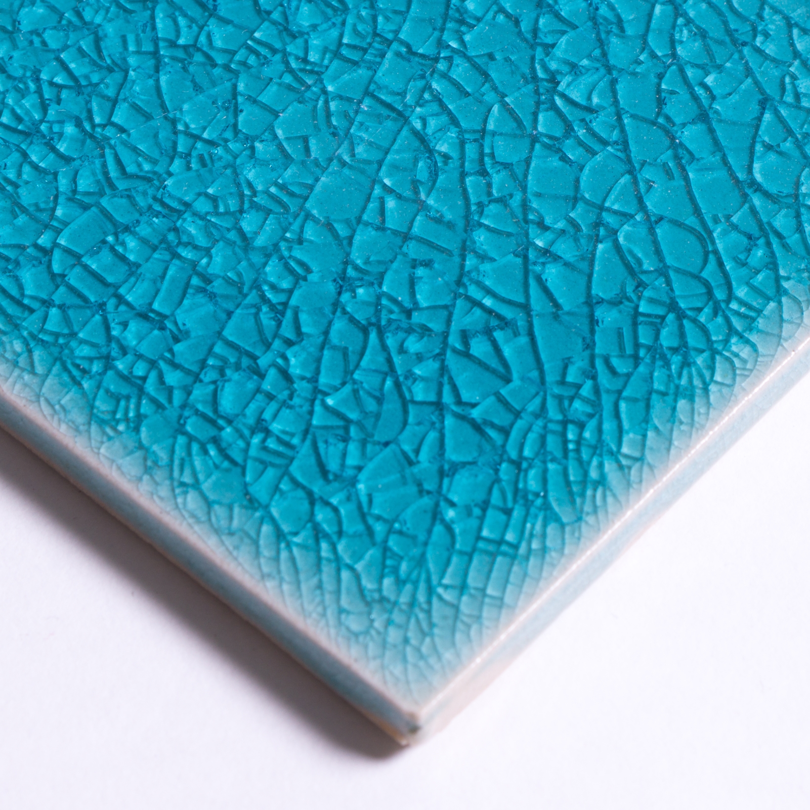 Fliese 'Craquele' blau, L 5 cm, B 5 cm von fischer's lagerhaus
