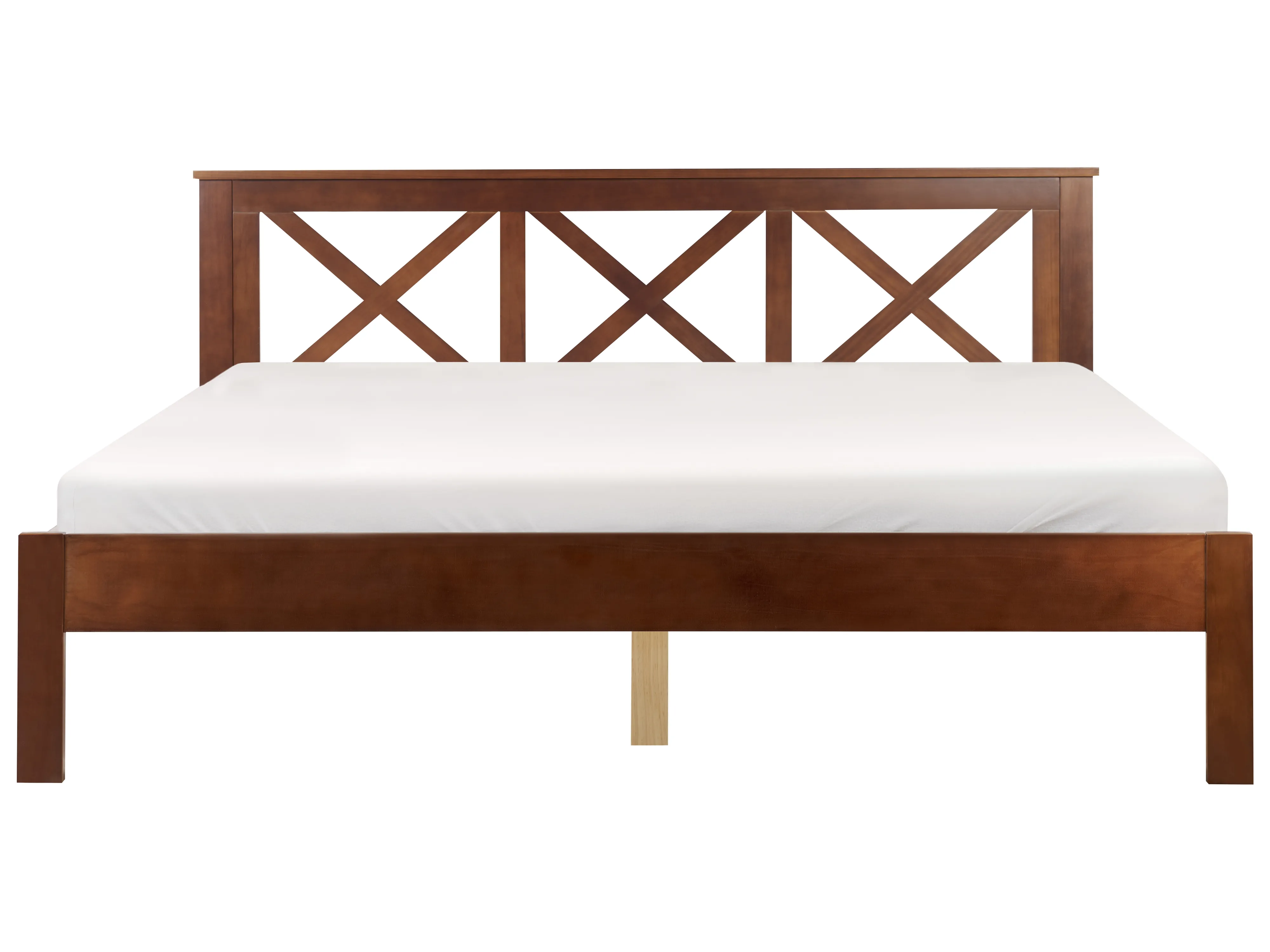 Bed Dennenhout TANNAY 180 x 200 cm Donkerbruin