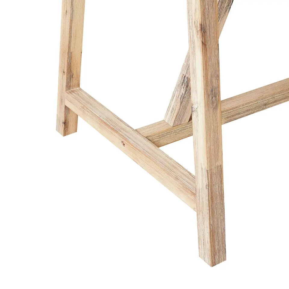 TALAMONE - Tuintafel - Lichthout/Grijs - 140 x 70 cm - Vezelcement