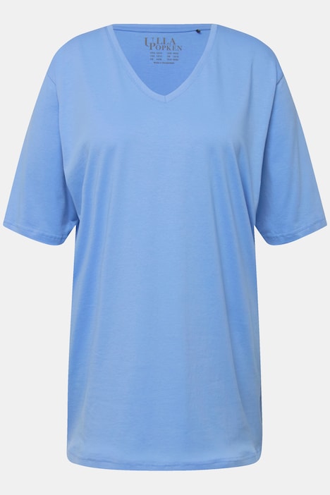 T-Shirt, V-Ausschnitt, Relaxed, Halbarm
