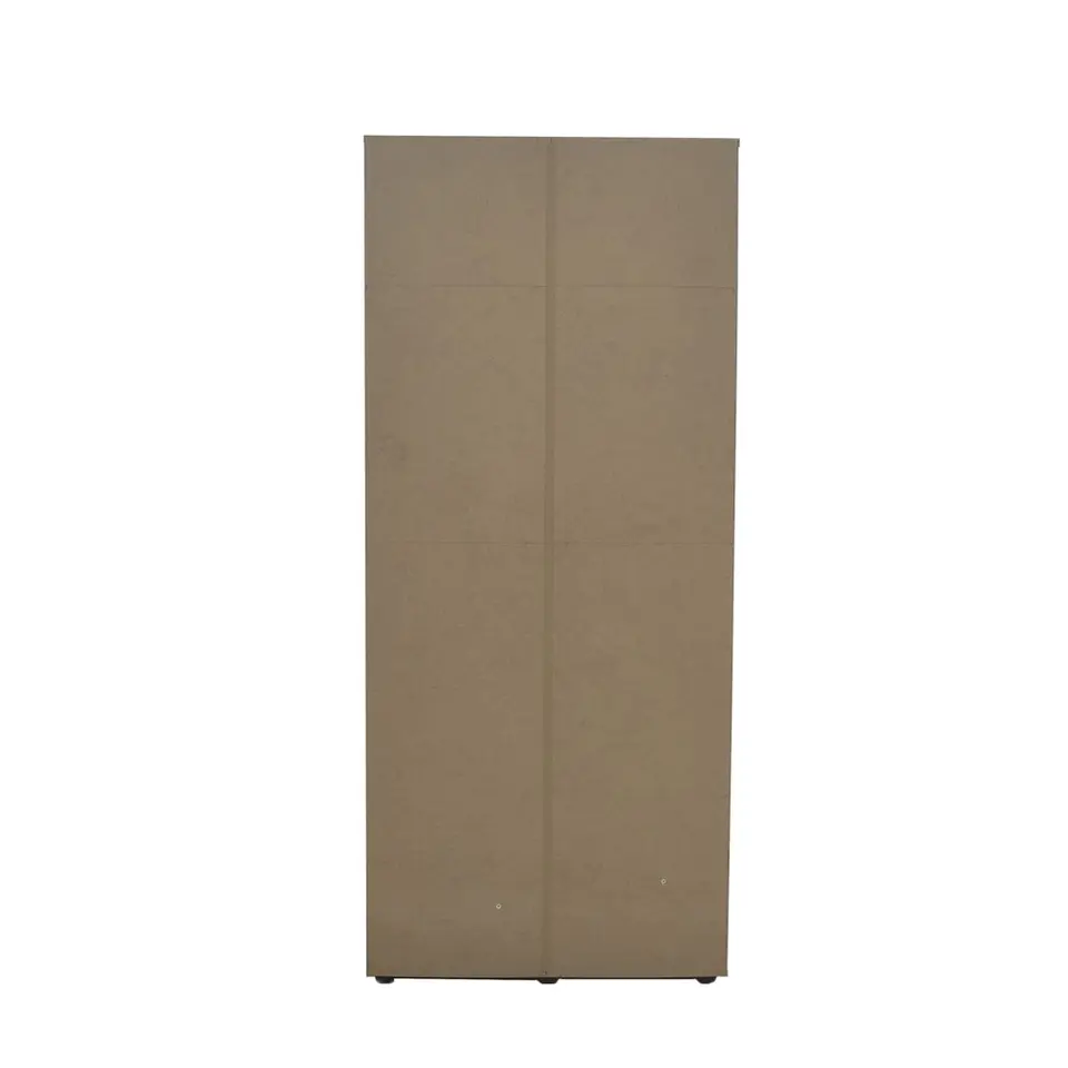 Interiax Kledingkast 'Lena' - Wit - 3 Deurs - 185x120x52cm