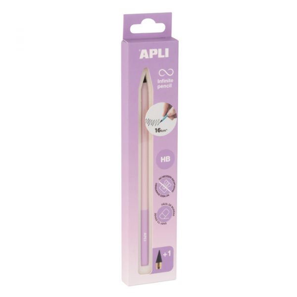 Apli Lápis infinito HB Malva 19936