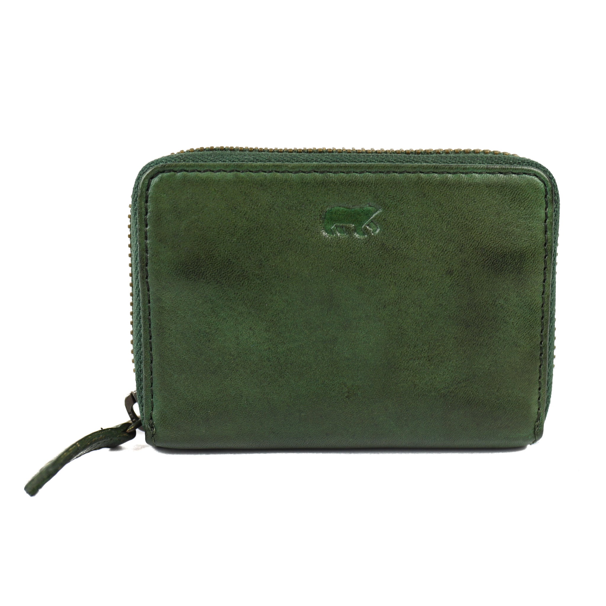 Ritsportemonnee/pasjeshouder 'Rudie' groen Groen