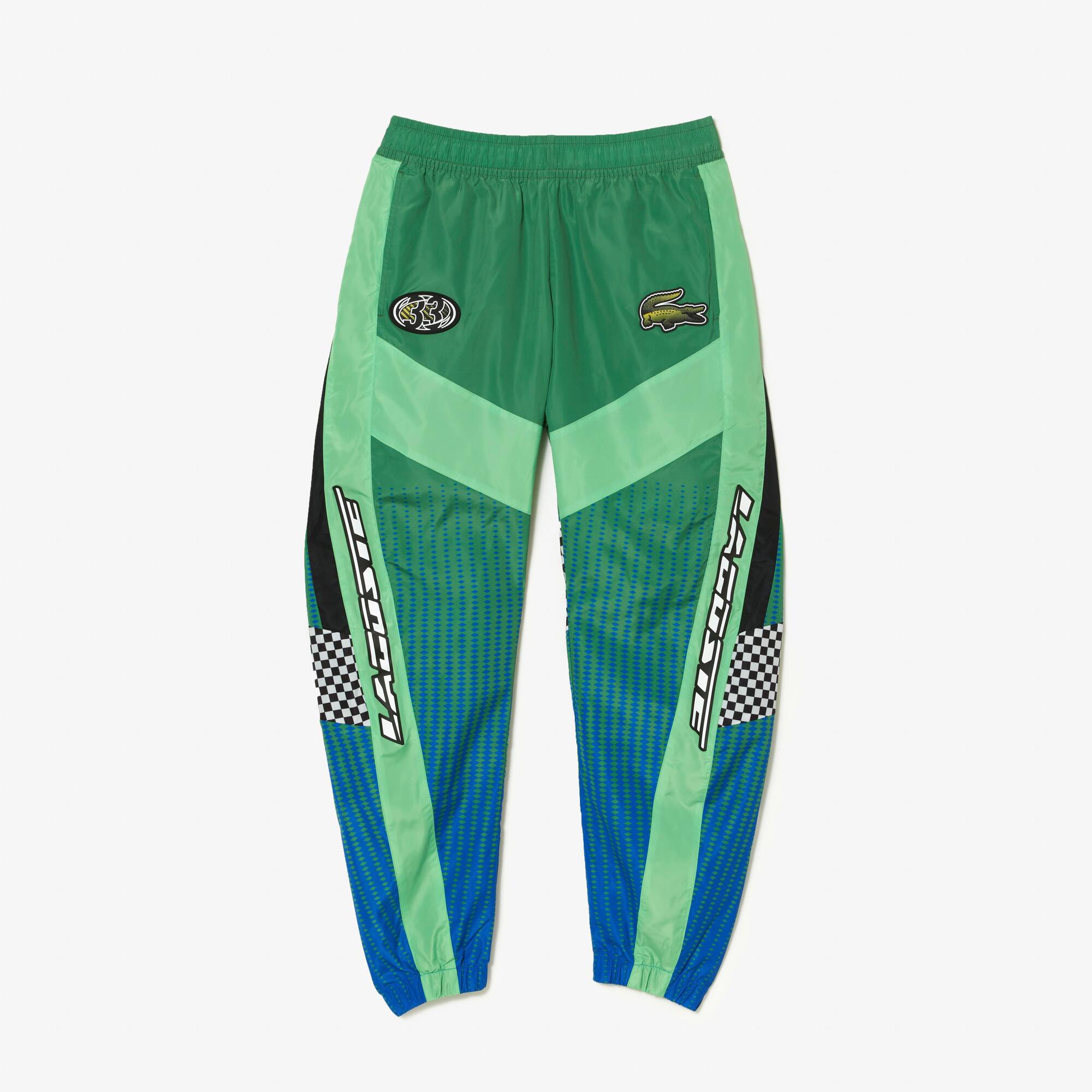 Herren LACOSTE Hose mit Ombré-Schachbrettmuster Trainingshosen - Grün - Lacoste - Herren