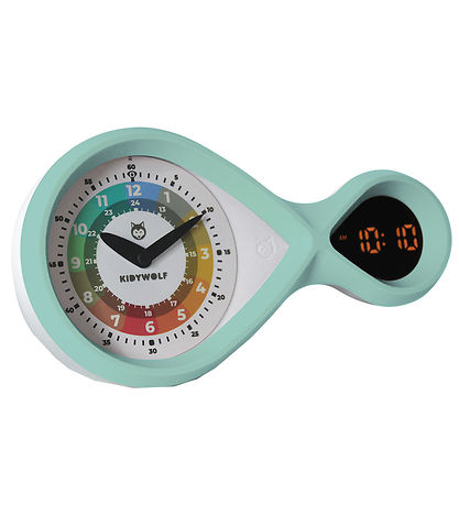 Kidywolf Wecker - Analog/Digital - Kinderwecker - Grün
