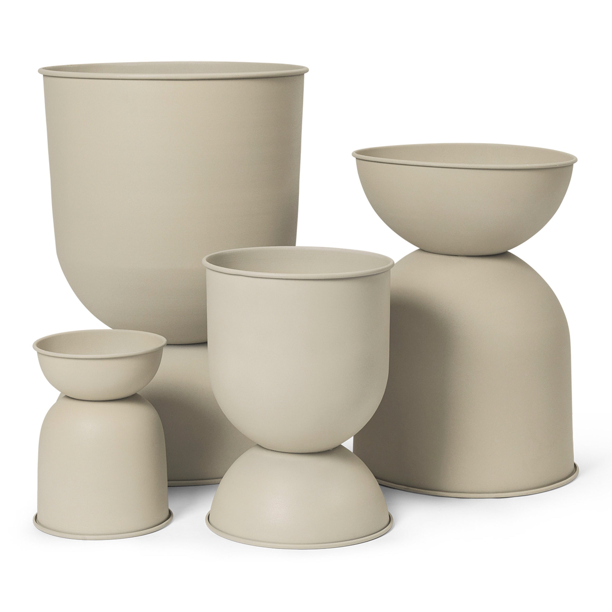 Ferm Living Hourglass Pot - Extra Small - Cashmere