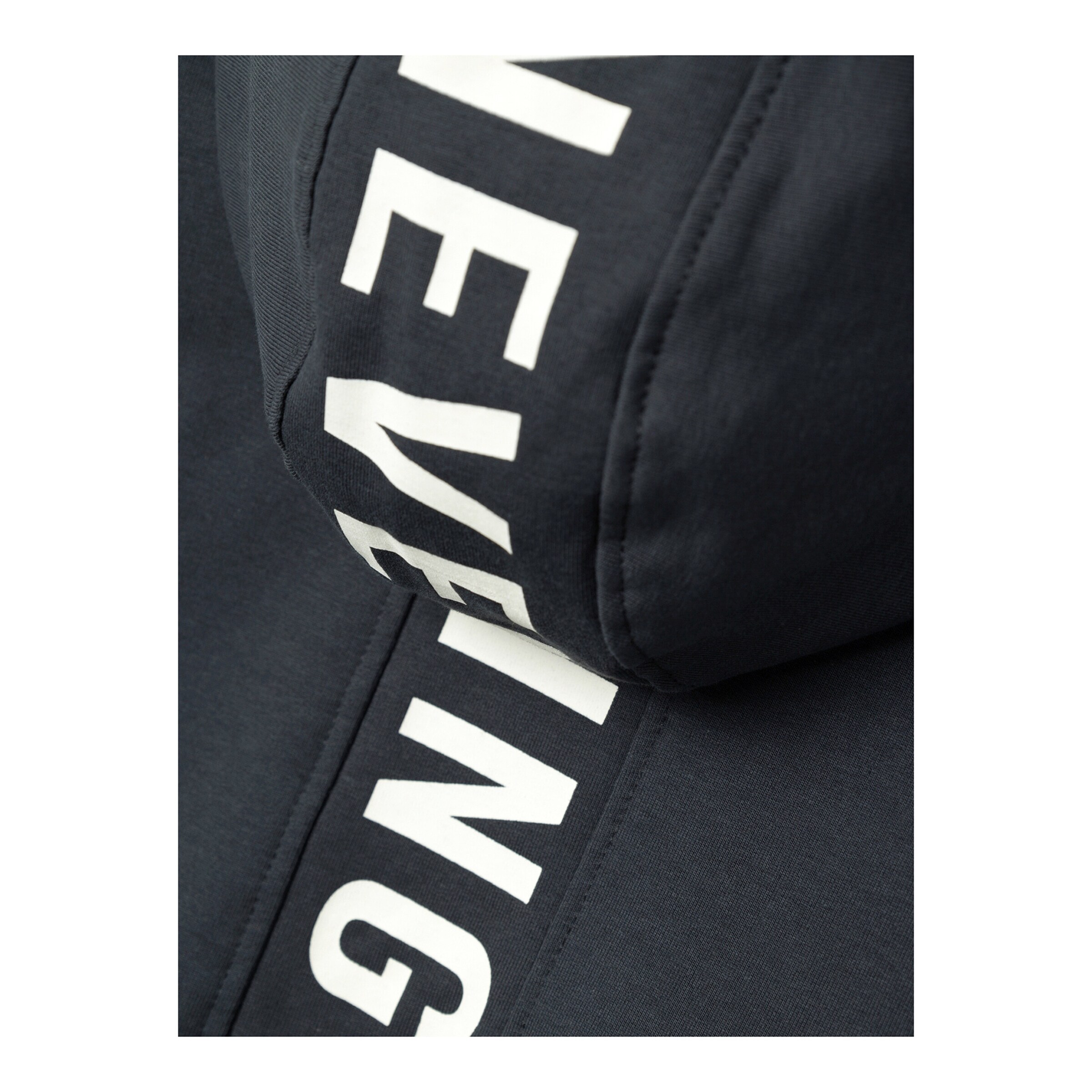 NAME IT Sweatjacke mit Kapuze Never Stop anthrazit