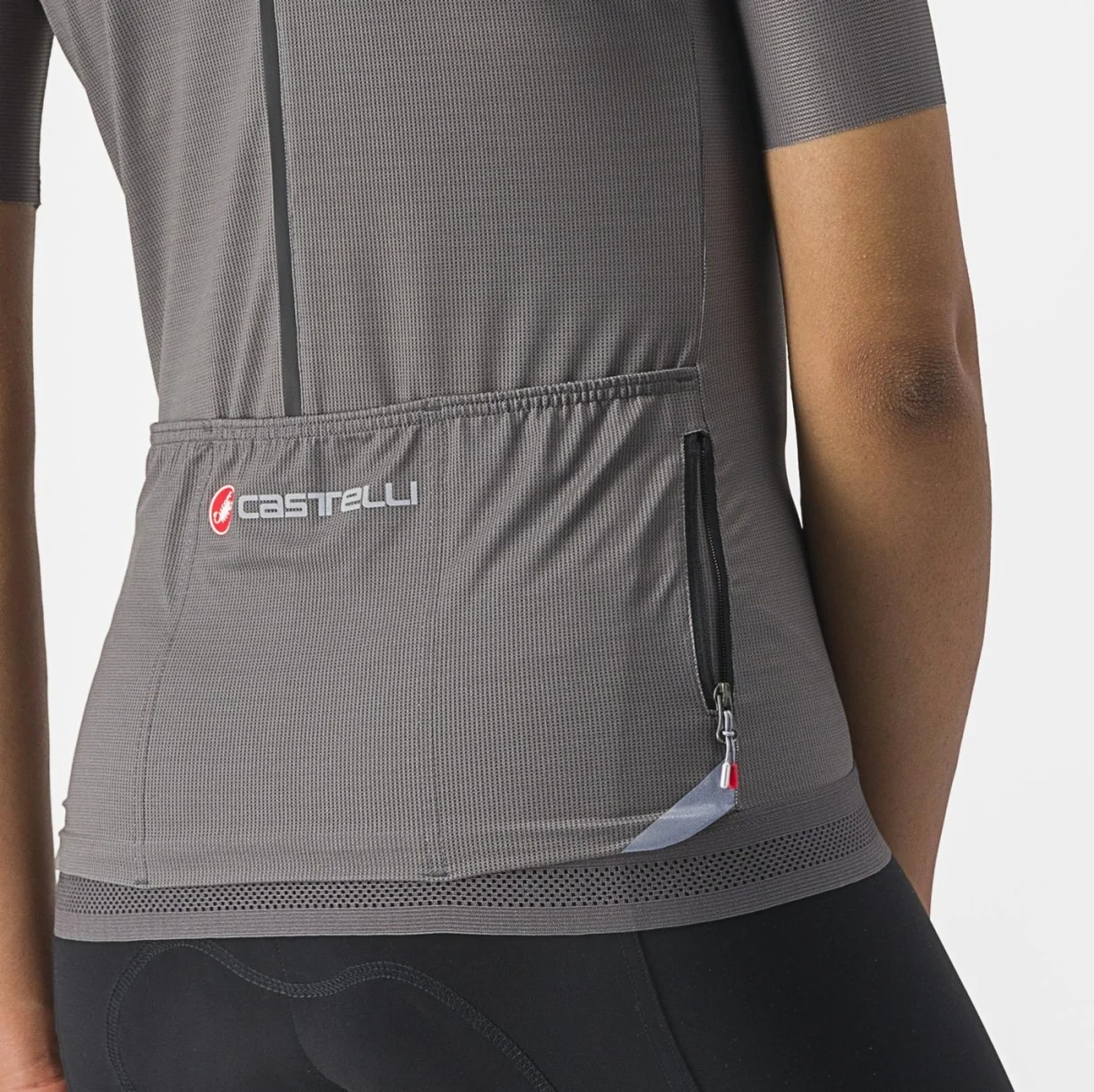 Castelli Endurance kortærmet cykeltrøje Gunmetal Gray