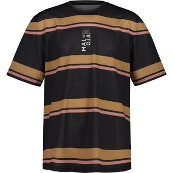 Maloja StewardM. Kurzarmtrikot Deep Black Stripe Herren