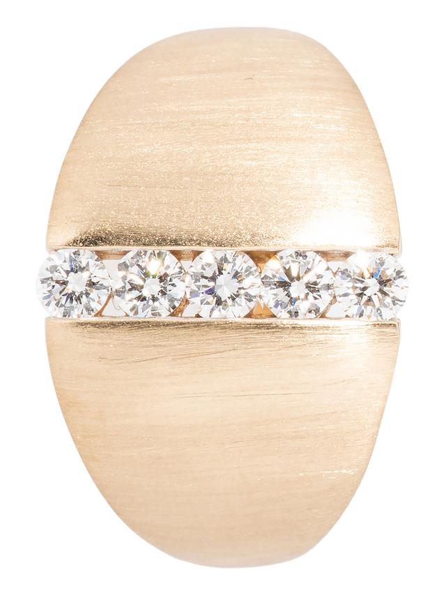 Design-Ring, Brillanten, 0,50 ct., Gold 585 mattiert