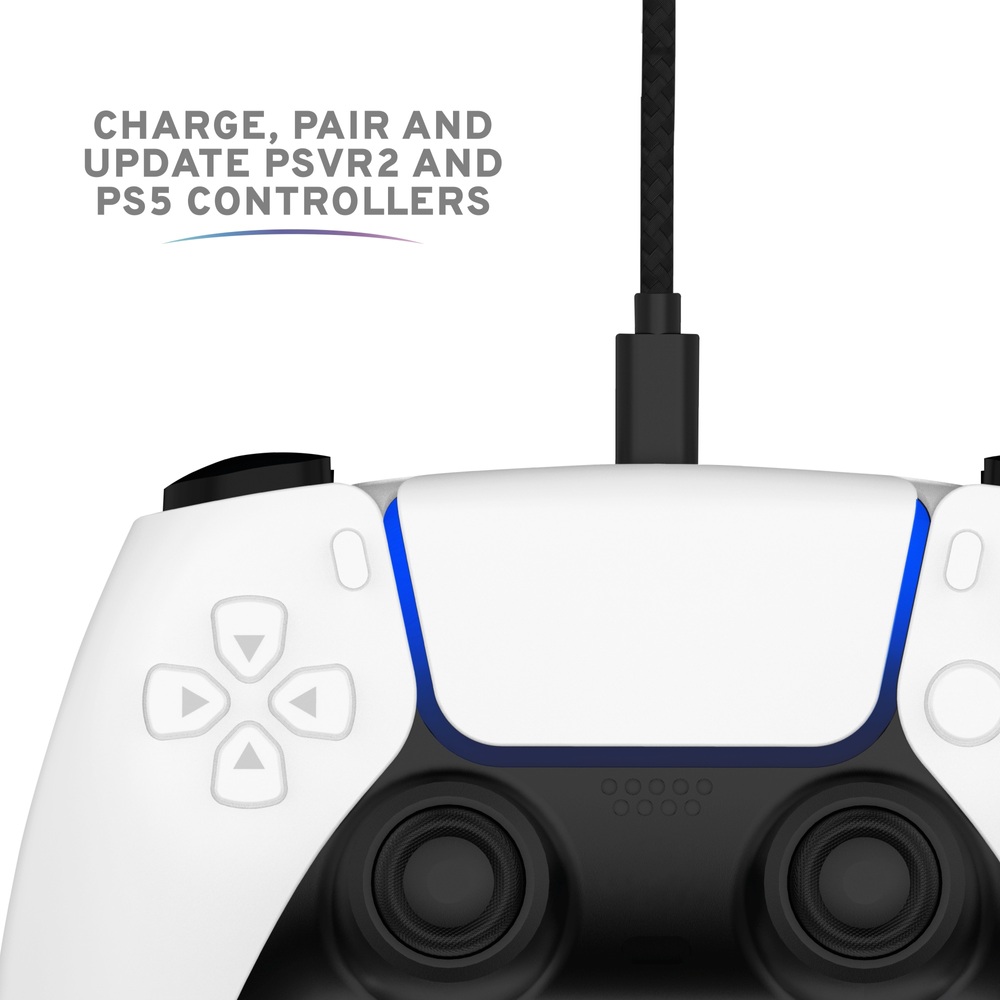 Doppelpack unauffällige USB-C-Lade- und Datenkabel für PlayStation 5
