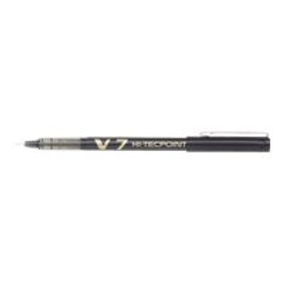 Pilot Hi-Tecpoint V7 - Pack de 12 rollers - 0,7 mm - noir