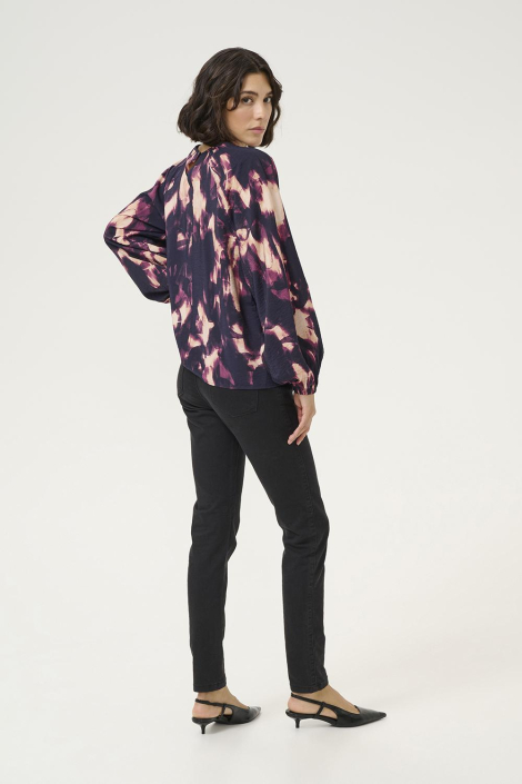 Kaffe paarse dames blouse