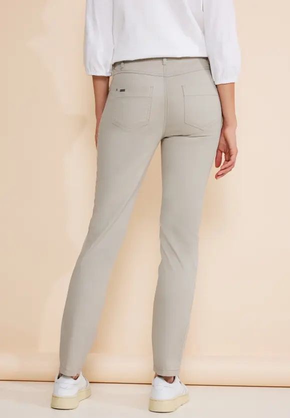 Casual Fit Twill Hose - dolomite stone