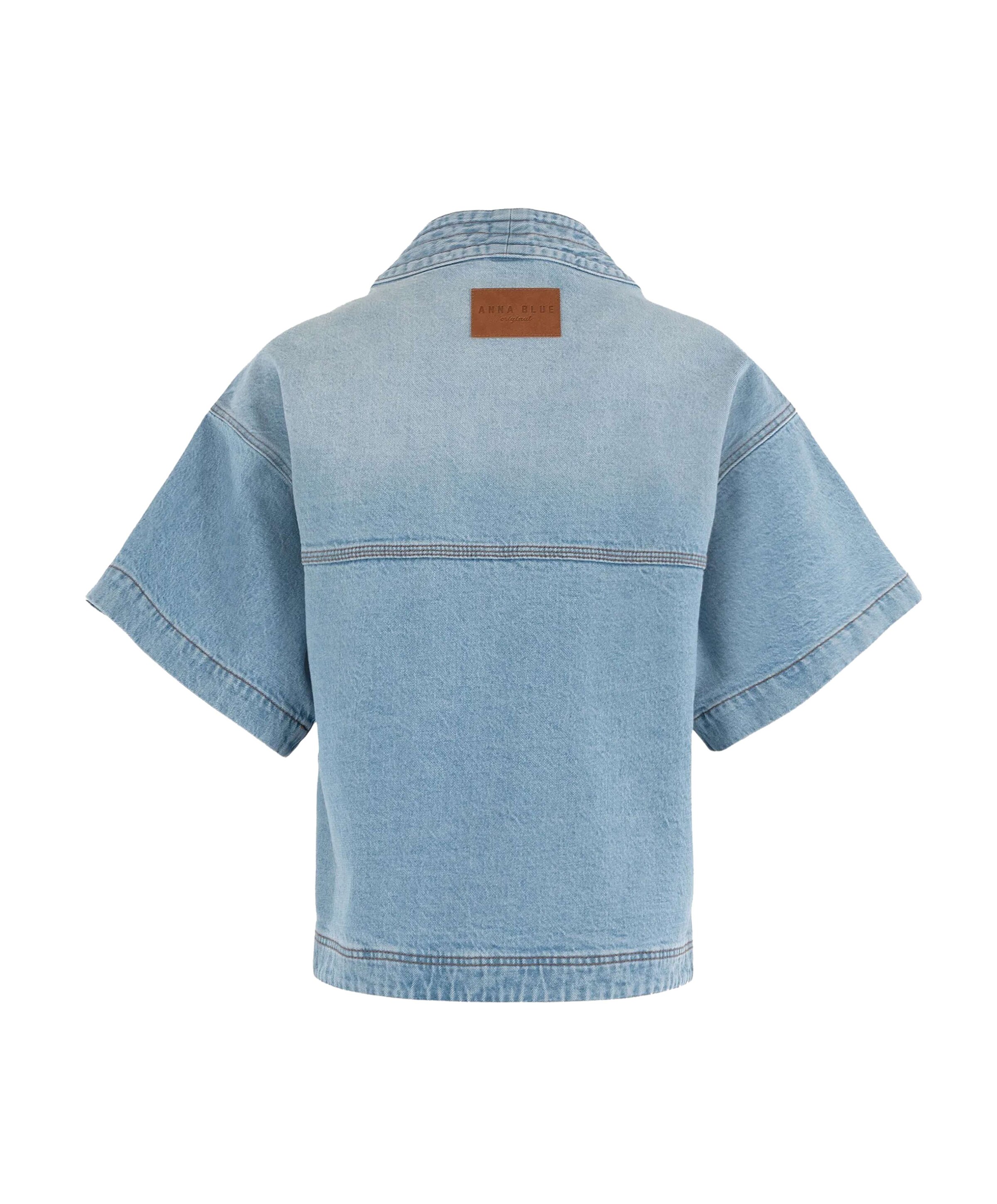 Anna Blue Dames spijkerjas  blauw