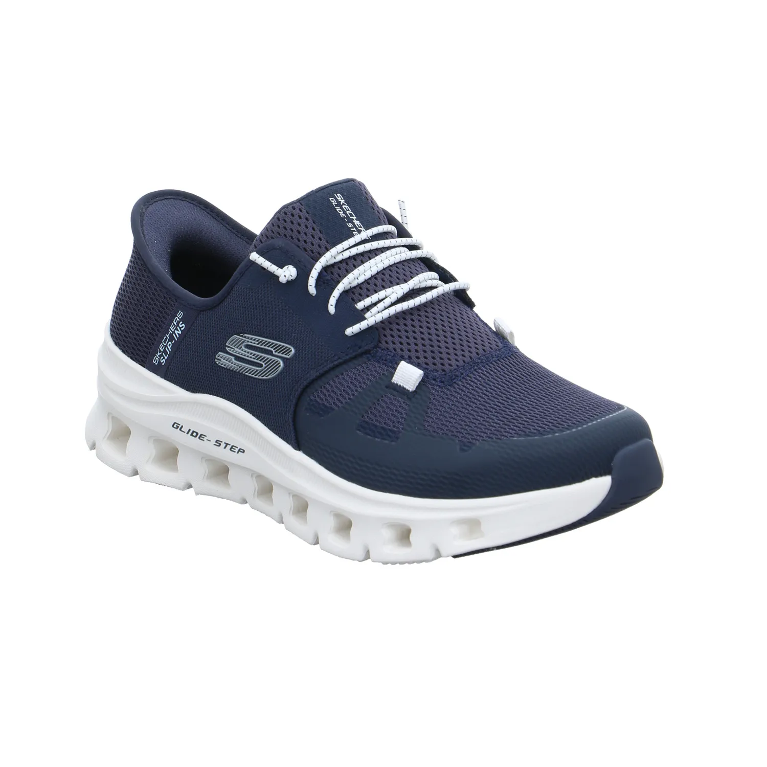 SKECHERS Halbschuhe Sneaker Stoff Blau Synthetik