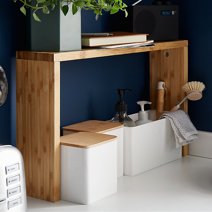 Boîte de rangement GoodHome Budu l. 25 x H. 11 cm