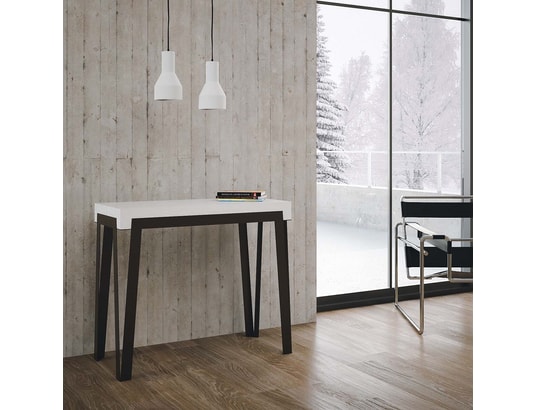 ITAMOBY - Console extensible rio 90x40/300cm frêne blanc