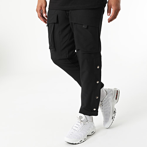 Ensemble Tee Shirt Pantalon Cargo F22-907T Noir