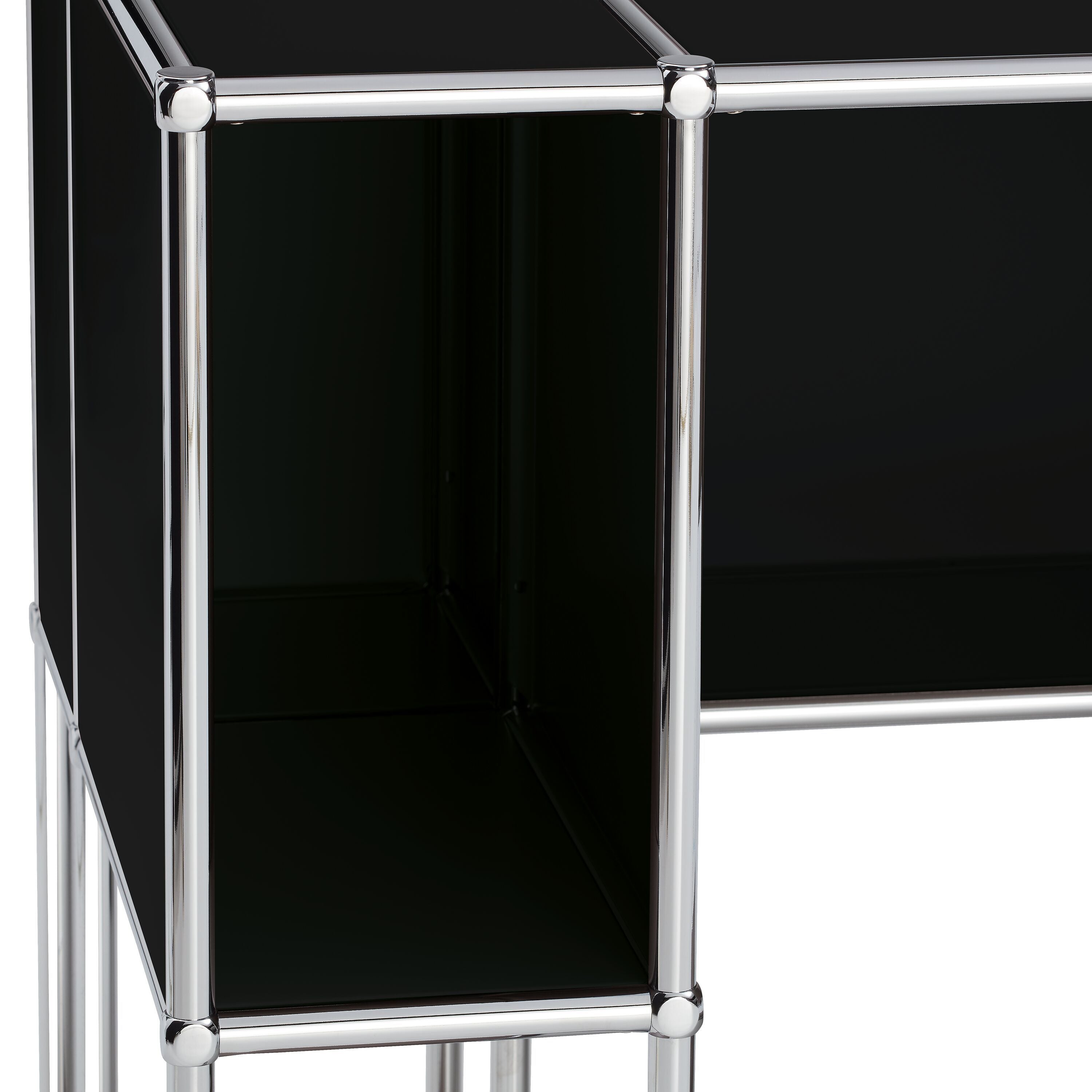 FLEXCUBE Schreibtisch - Schwarz / B: 134.0 cm x T: 60.0 cm x H: 80.0 cm
