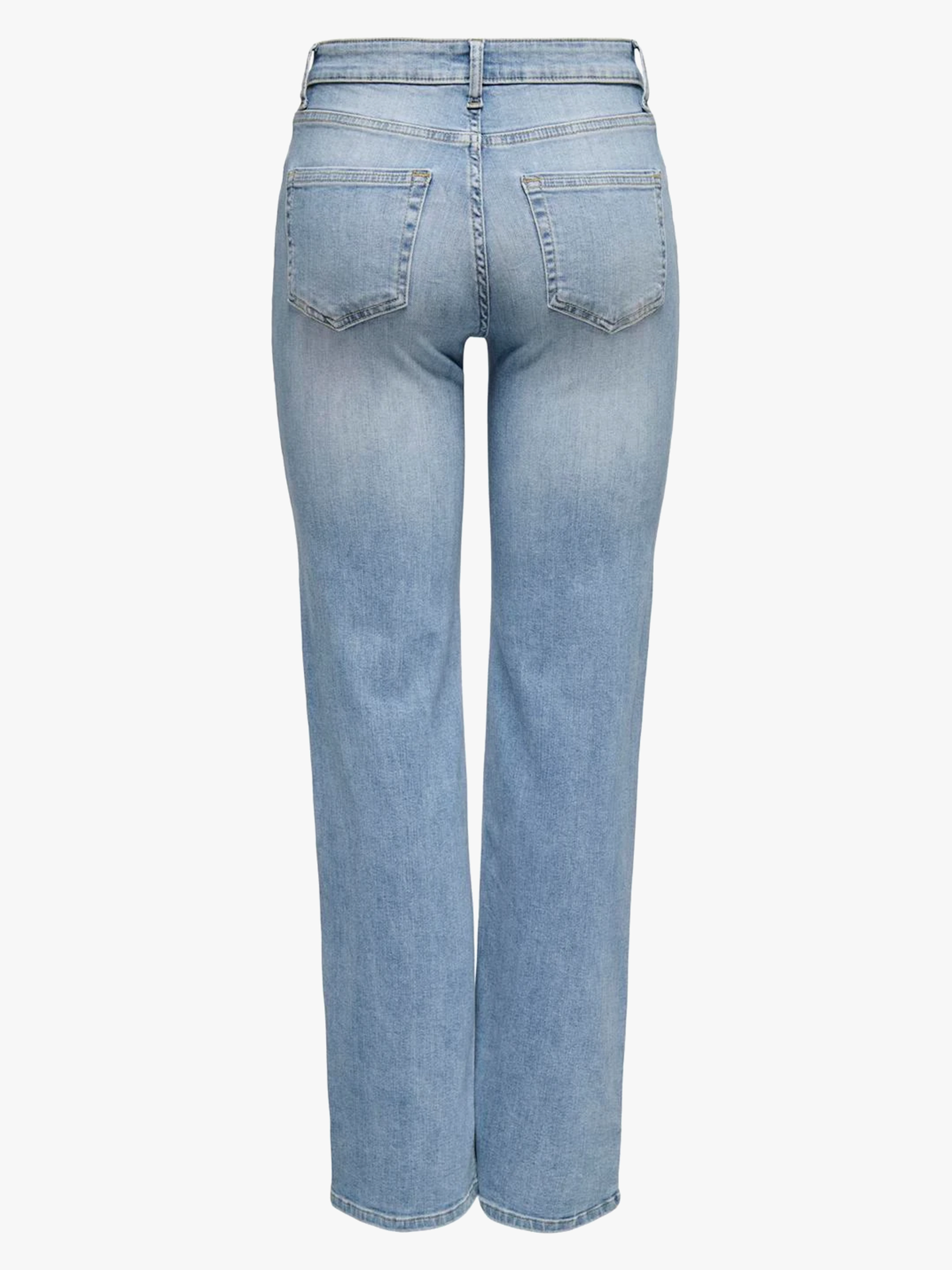 Blush Mid Straight Denim
