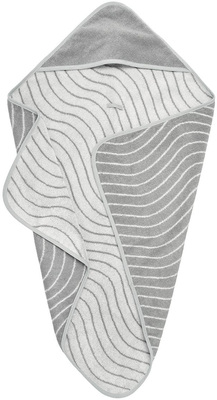 Leander Håndkle med Hette, Woodland Cool Grey