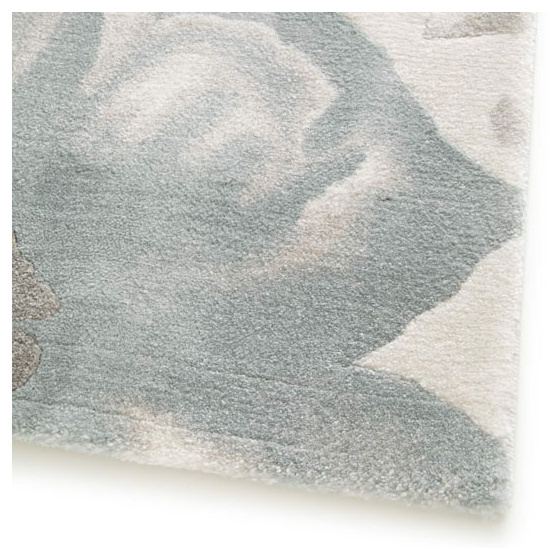 Tapis de salon motif floral - dianthus - beige et couleurs pastel - 200 x 290 cm