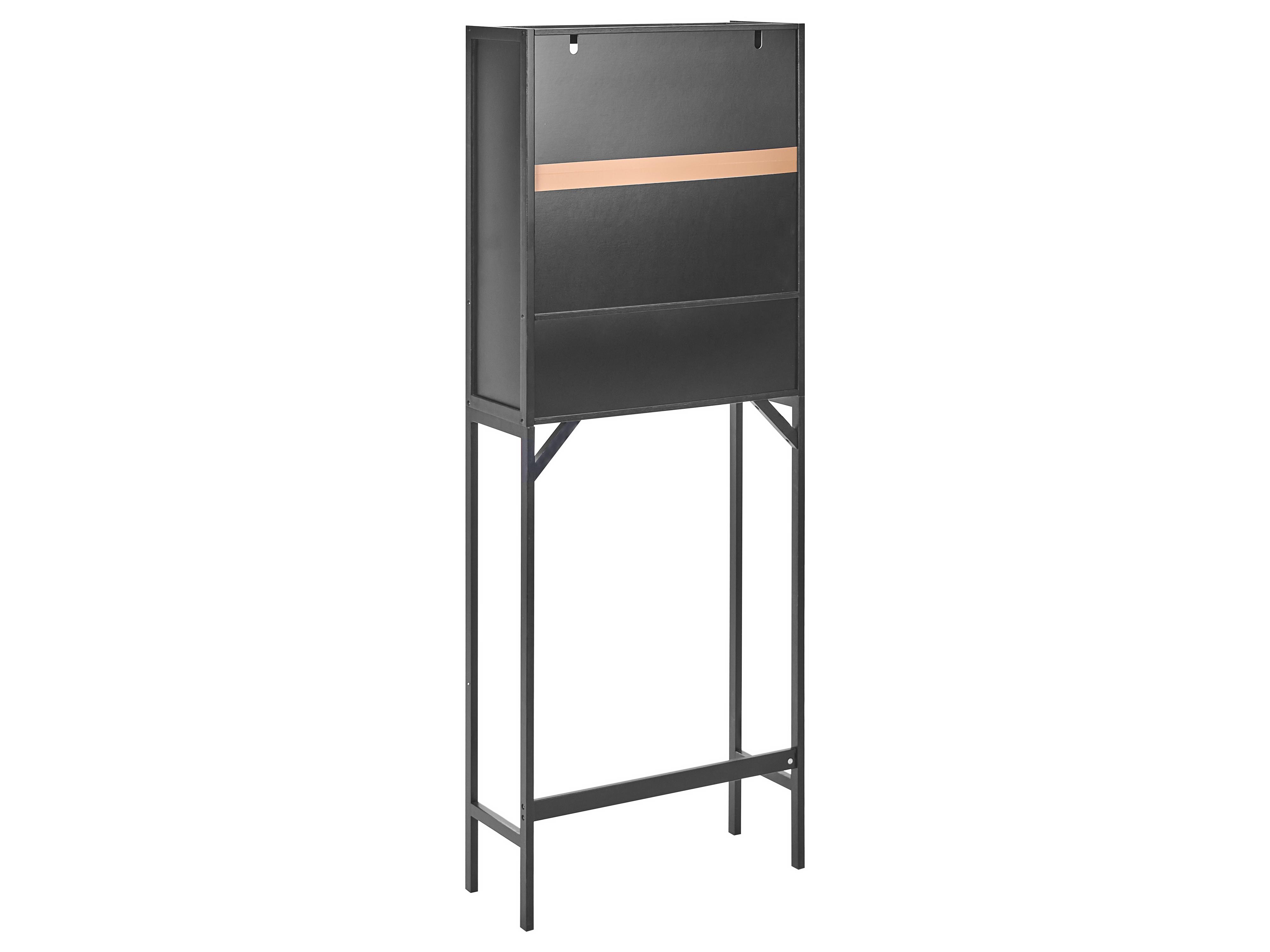 Badkamermeubel OKARCHE Bamboehout 63 cm Zwart