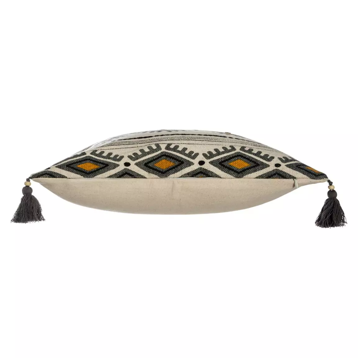 Housse de coussin carrée coton (40 x 40 cm) Azteq Pampil Ecru