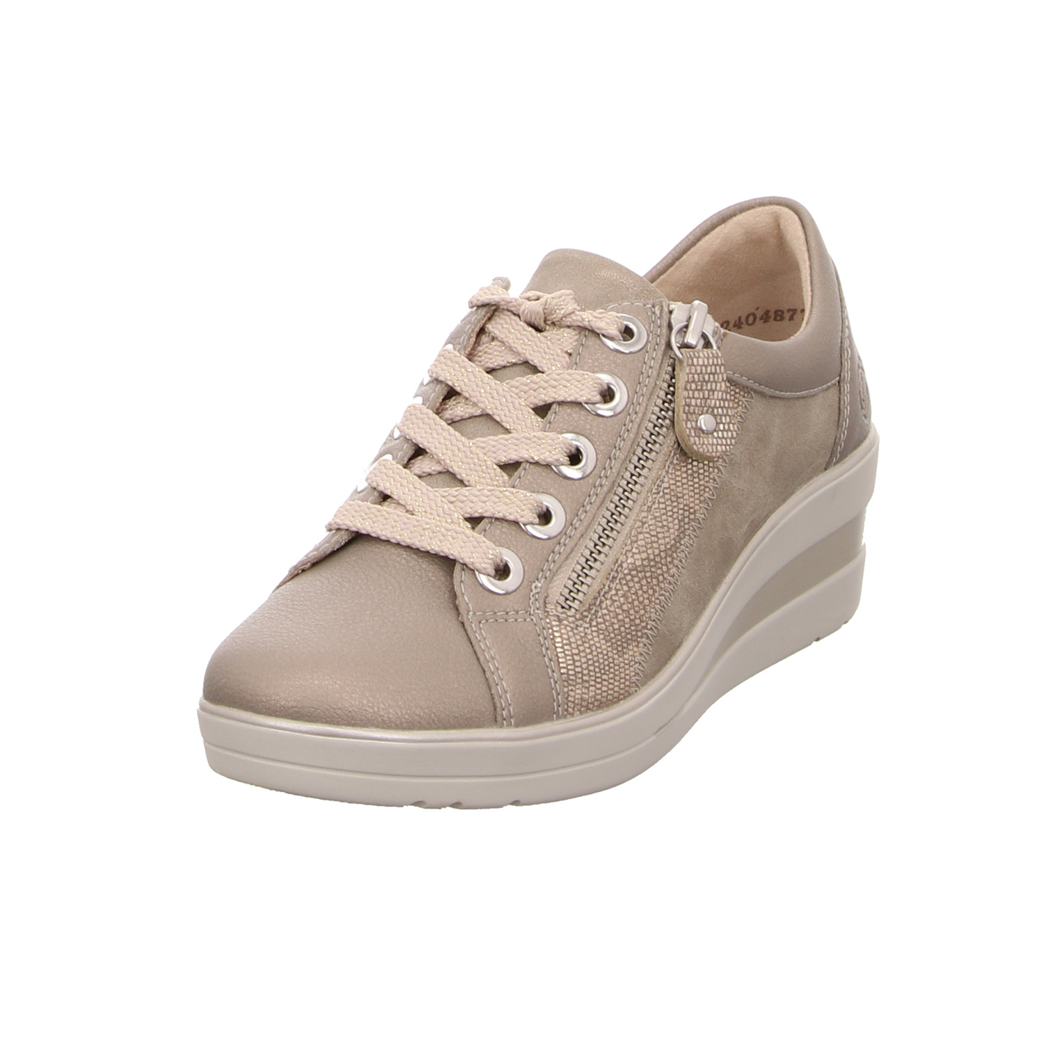 Remonte Schnürhalbschuh gold/silber/bronce