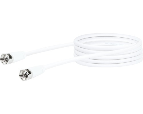 SAT-aansluitkabel (75 dB) 2x F-connectoren 1,5 m wit Schwaiger KVC215052