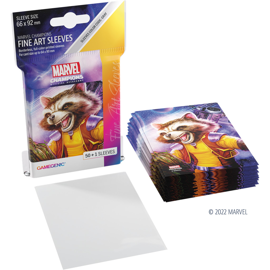 Gamegenic - Marvel Champions Art Sleeves - Rocket Raccoon