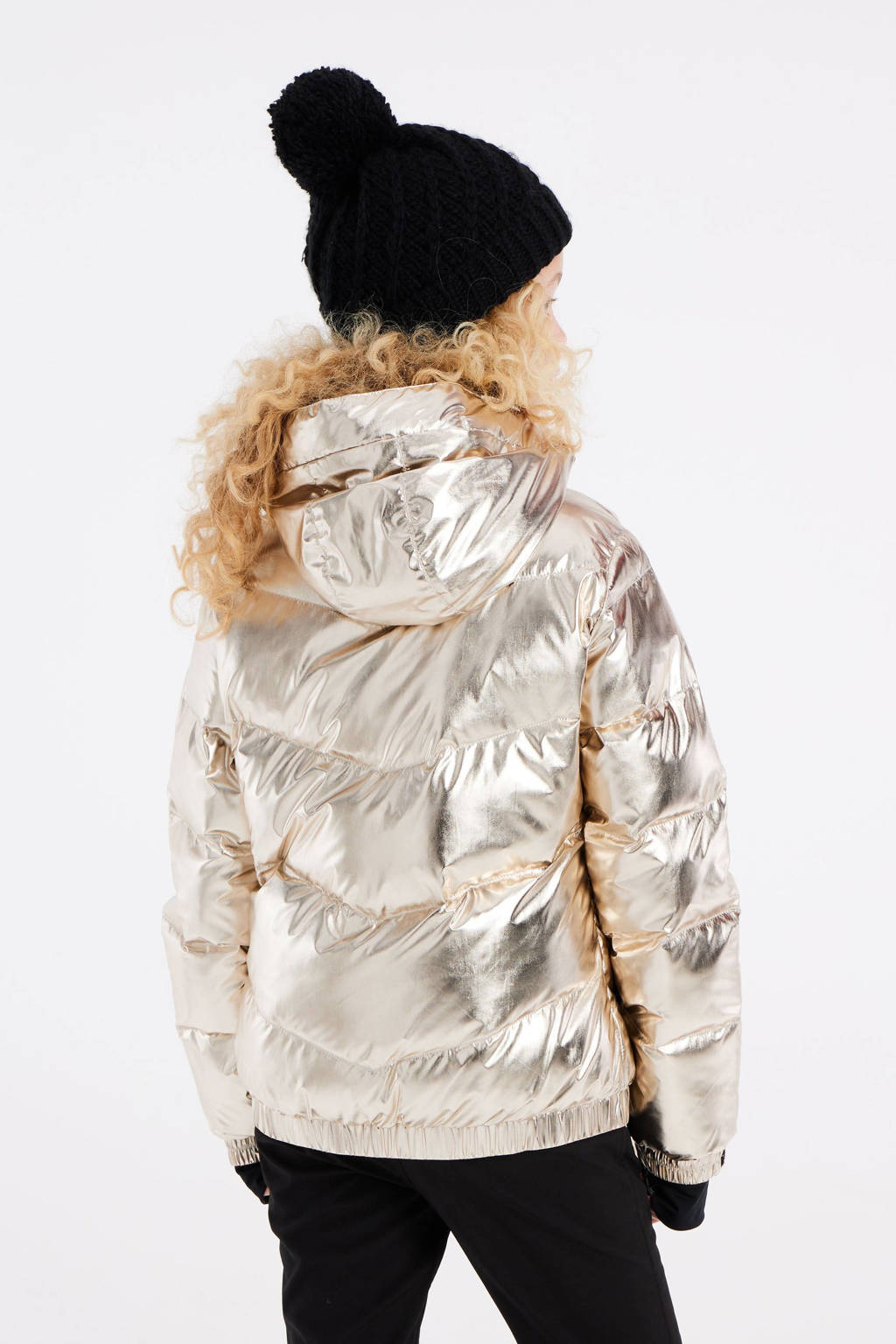 Protest ski-jack Nelli Jr goud metallic