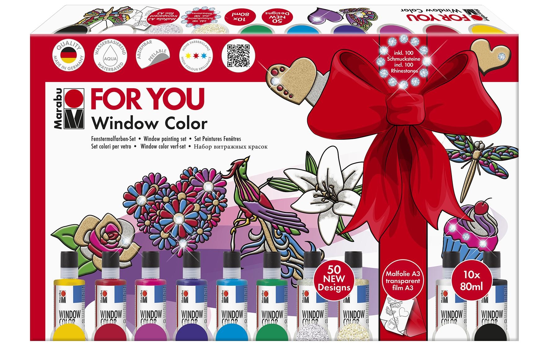 Marabu Kreativset »Window Color Fun & Fancy 10 x 80 ml«