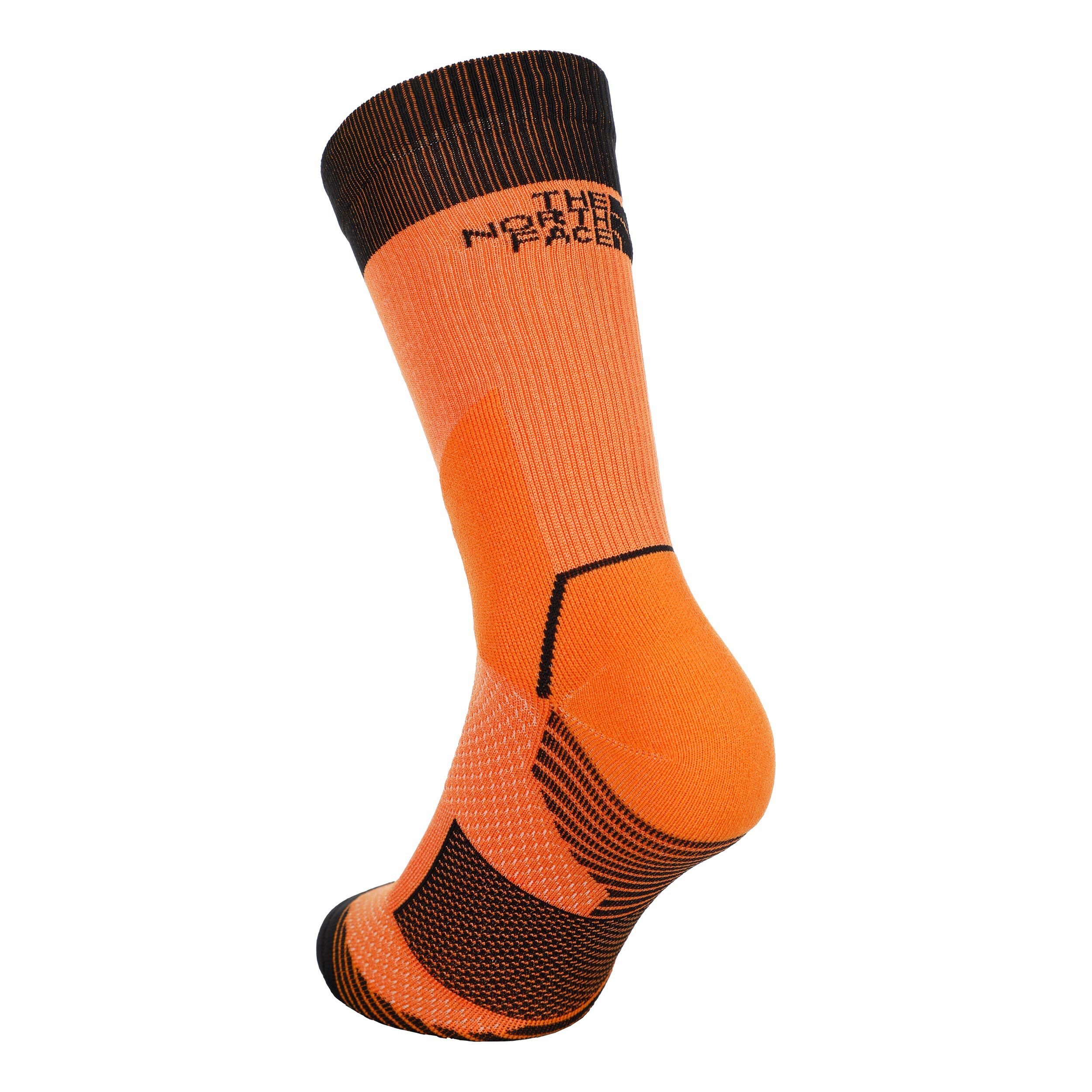 The North Face Trail Run Sock Crew Chaussettes De Running - Orange , Noir