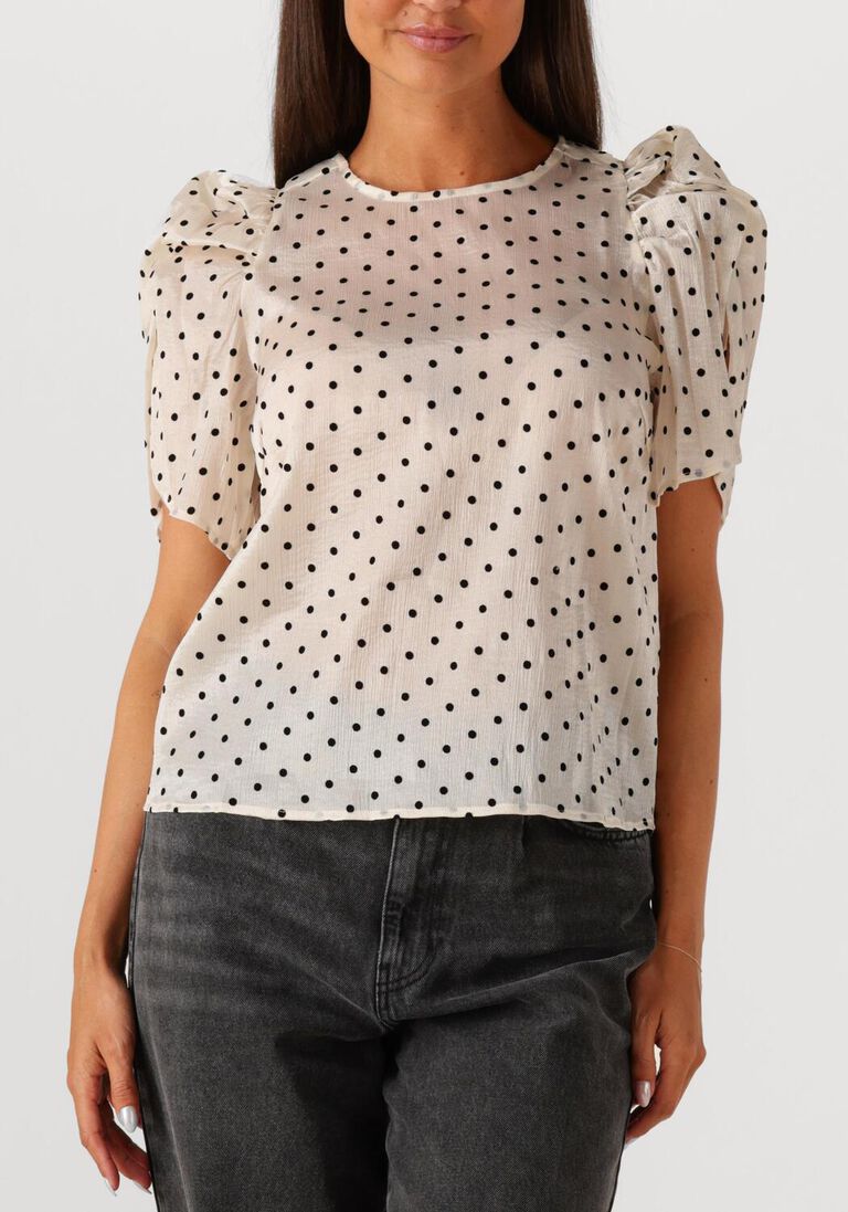 beige co'couture blouses dilan dot blouse