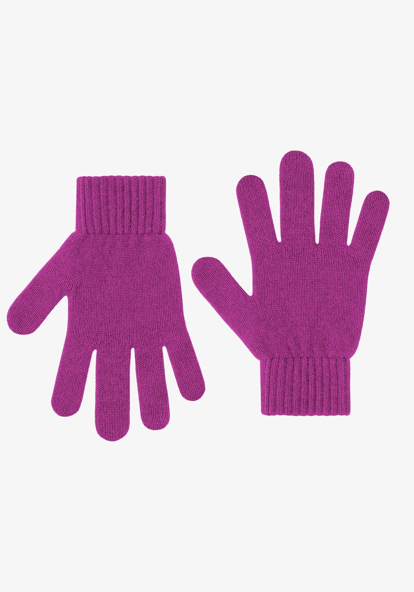 Colorful Standard Merino-Wollhandschuhe Magenta Blaze