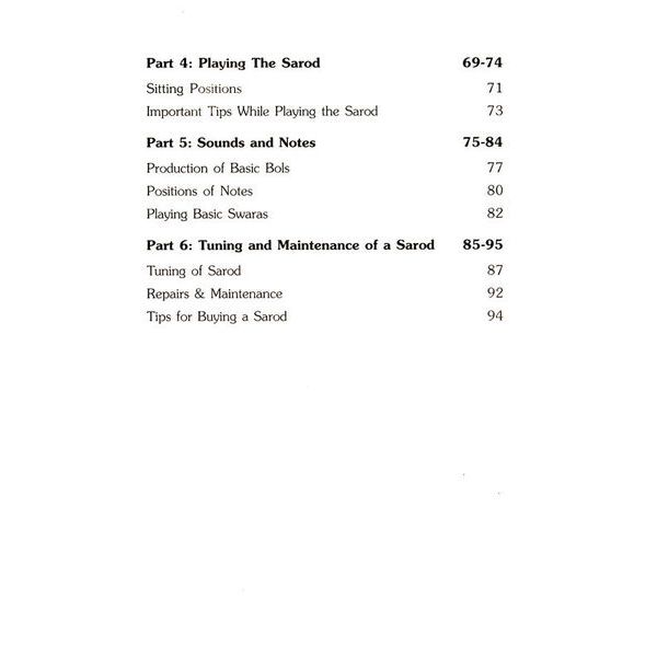 Pankaj Publications Handbook of Sarod