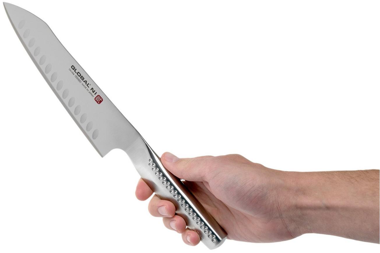 Global Ni GN-006 santoku/ groentemes met kuiltjes 18 cm