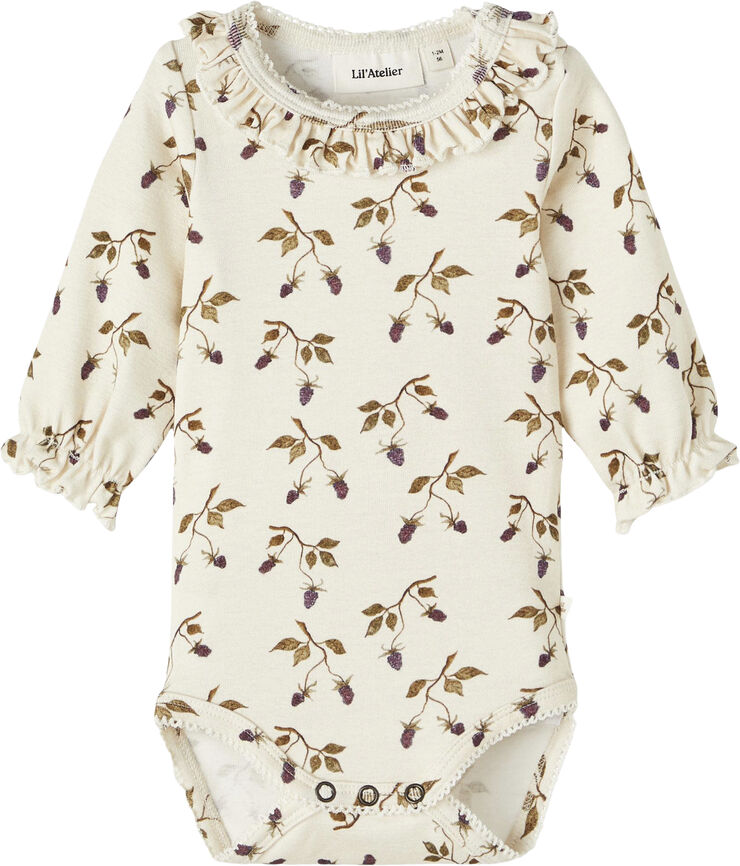 Lil' Atelier NBFGAYA LS SLIM BODY AUG LIL Turtledove/berry