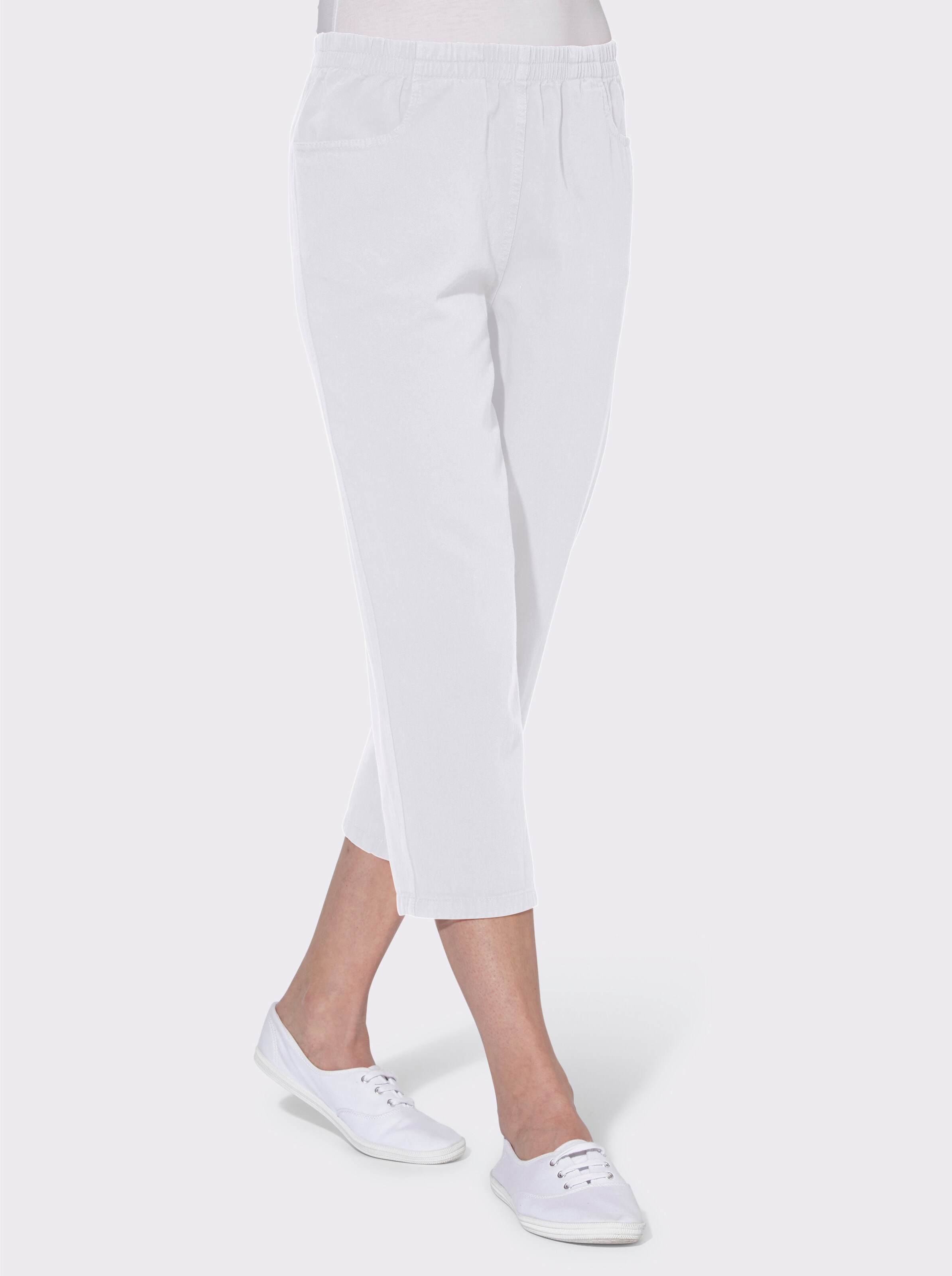 Caprihose aus reiner Baumwolle
