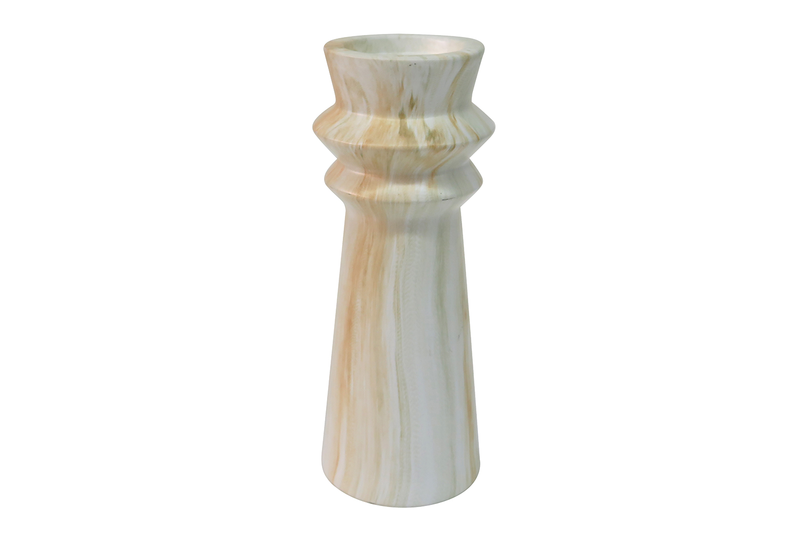 Marbre lysestake Beige marmormønstret