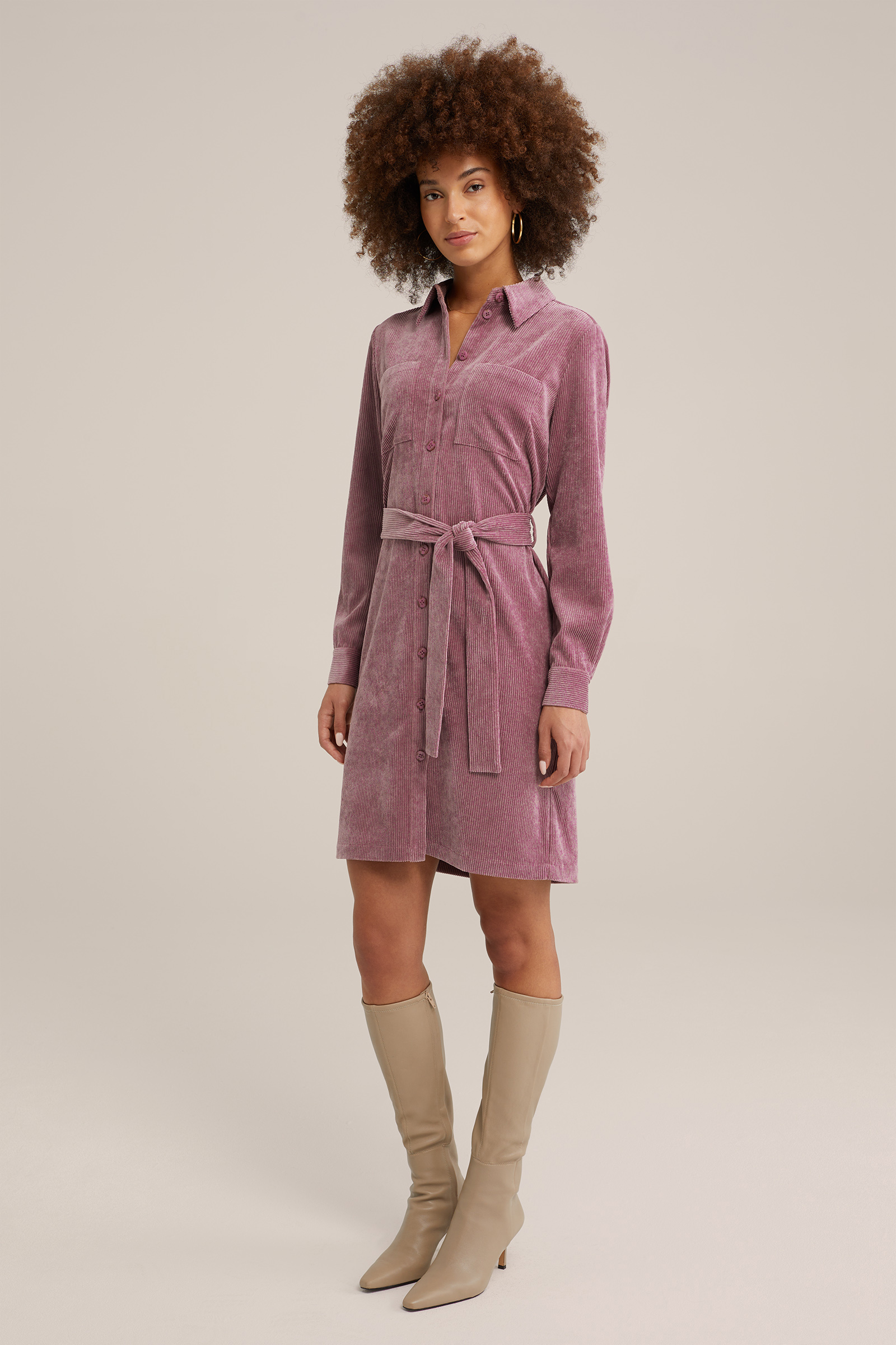 corduroy jurk WE Fashion Oudroze