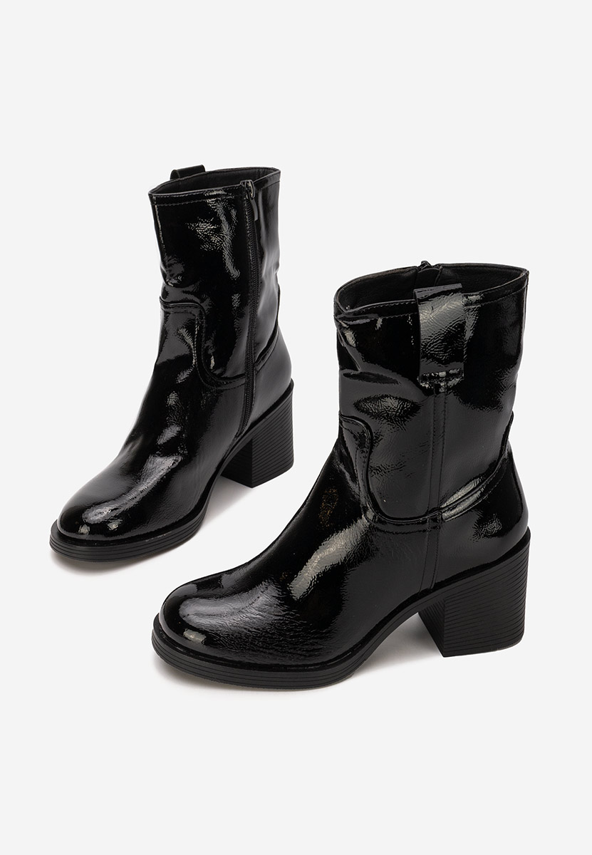 Bottes courtes femme noires Irineia