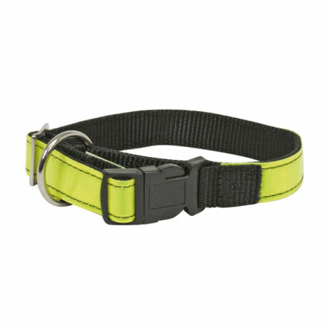 Collier rétro réfléchissant réglable pour chien
