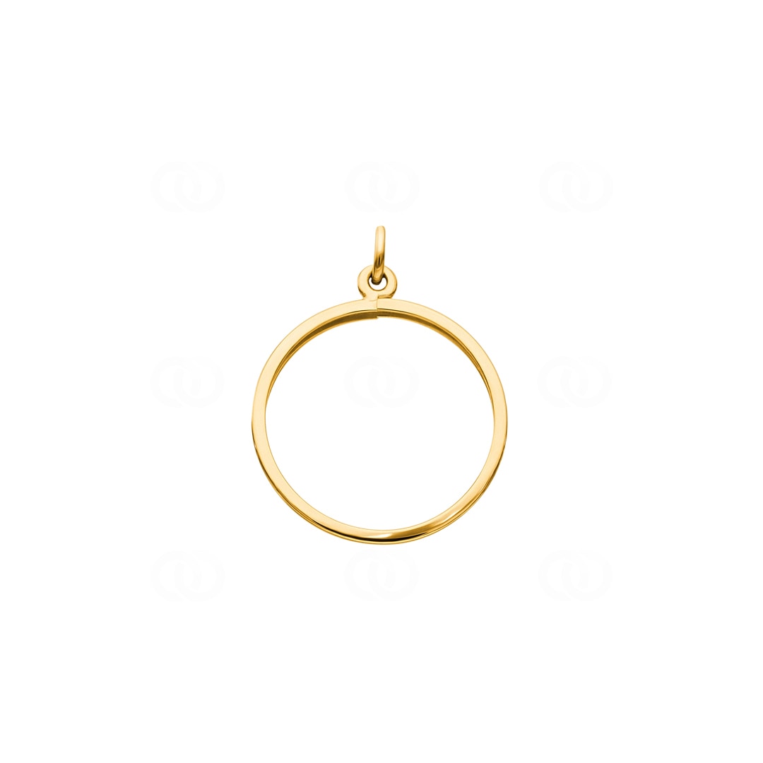 Münzfassung 750/18 K Gelbgold 21mm