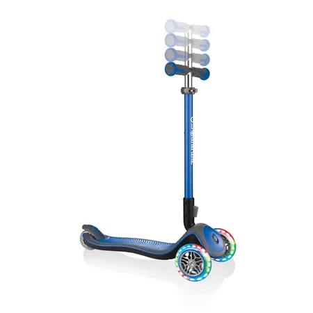 Authentic Sports Globber Elite Deluxe Leuchtrollen, navy-blau